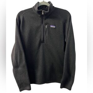 Patagonia Black 1/4 Zip Better Sweater  Sz. M